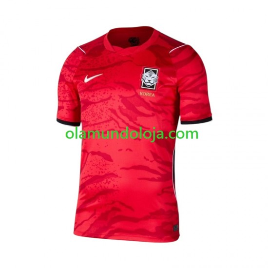 Camisola Coreia do Sul Homem Equipamento Primeiro Copa do Mundo 2026 Manga Curta